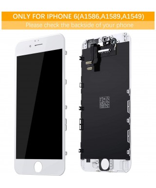 iPhone 6 Screen Replacement LCD with Digitizer and Frame Assembly, White