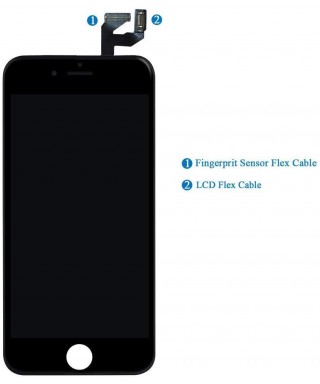 iPhone 6s Screen Replacement LCD with Digitizer and Frame Assembly, Black