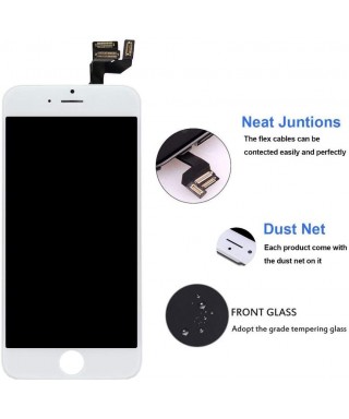 iPhone 6s Plus Screen Replacement LCD with Digitizer and Frame Assembly, White