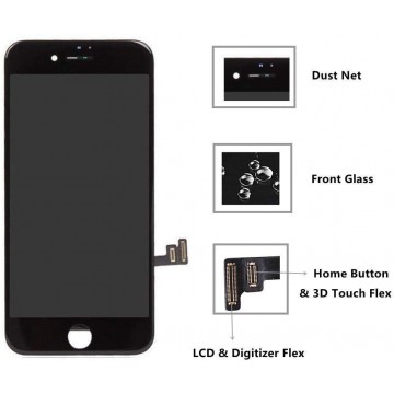 iPhone 7 Plus Screen Replacement LCD with Digitizer and Frame Assembly, Black