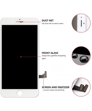 iPhone 7 Plus Screen Replacement LCD with Digitizer and Frame Assembly, White
