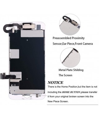 iPhone 8 Plus Screen Replacement LCD with Digitizer and Frame Assembly, White