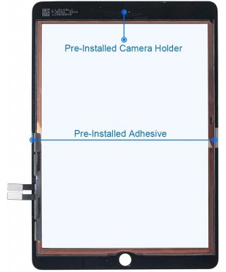 iPad 4 Touch Screen Digitizer Replacement, Black